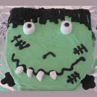 Halloween Frankenstein Cake